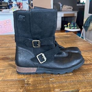 Sorel Suede Flannel Lined Boots